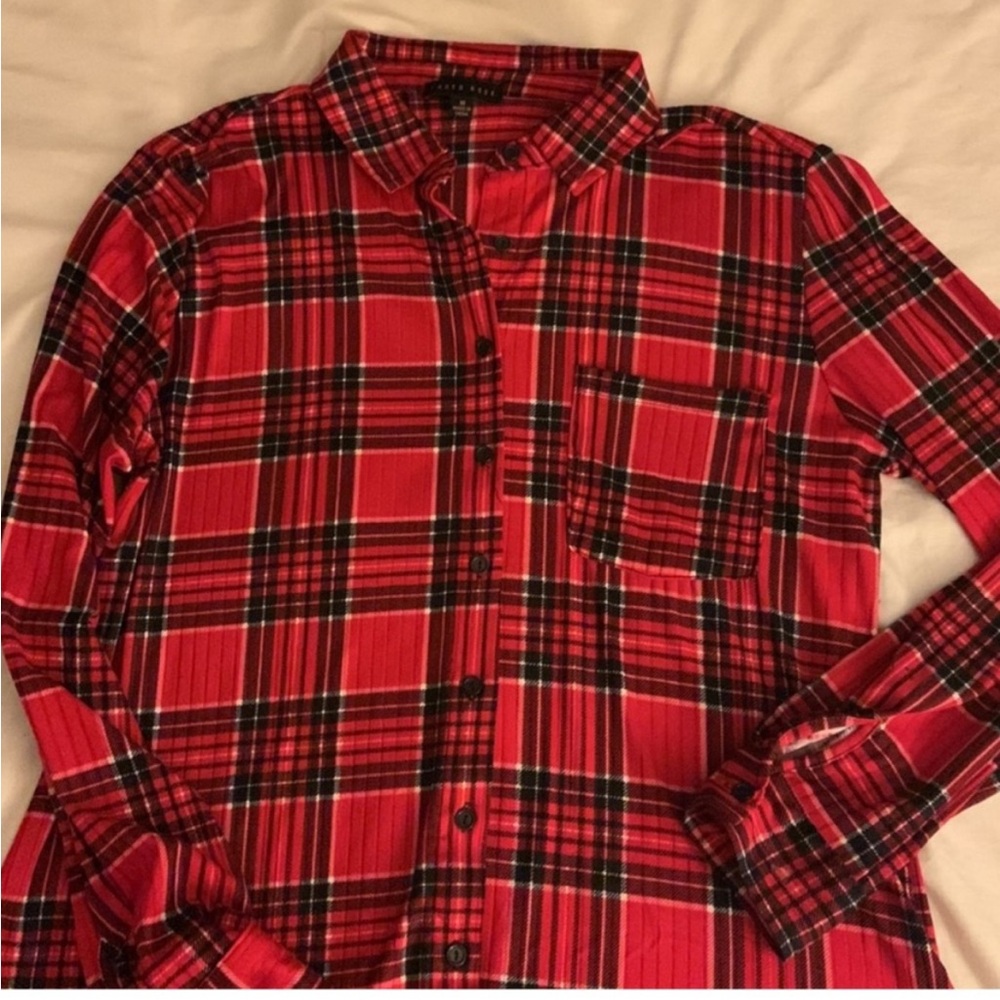 LONG SLEEVE EXTRA SOFT LIGHT WEIGHT PLAID SHIRT - NWT